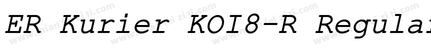 ER Kurier KOI8-R Regular字体转换